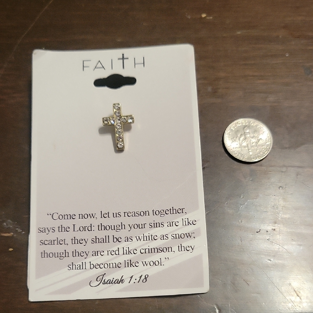 Faith Silver Cross Pendant